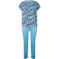 TOM TAILOR Pyjama Pyjama Set mit gemustertem Oberteil