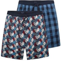 TOM TAILOR Boxershorts Zweierpack gemusterte Bermudashorts (im Doppelpack)