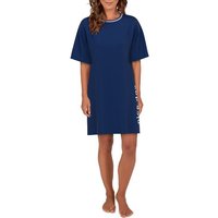 TOM TAILOR Sleepshirt TOM TAILOR Damen Nachthemd blau uni (1-tlg)