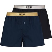 BOSS 2er Pack Boxershorts mit Glanz-Logobund