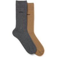 BOSS 2er Pack mittelhohe Socken mit Rippbündchen