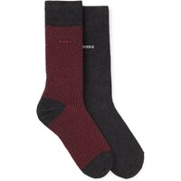 BOSS 2er Pack mittelhohe Socken mit Rippbündchen