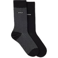 BOSS 2er Pack mittelhohe Socken mit Rippbündchen