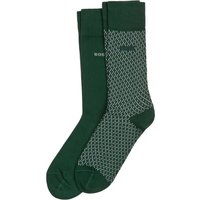 BOSS 2er Pack mittelhohe Socken mit Rippbündchen