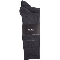 BOSS 2er Pack unifarbene Socken im Feinripp