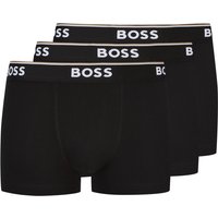 BOSS 3er Pack unifarbene Boxer Trunks mit Stretchanteil