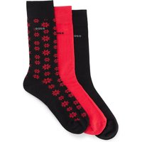 BOSS 3er Pack wadenhohe Socken mit Logo-Details