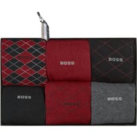 BOSS 6er Pack Geschenkbox Socken mit verschiedenen Motiven