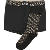 BOSS Box mit Socken und Trunk mit Logo-Muster