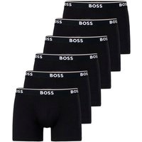 BOSS Boxer Cotton Stretch (6-St) mit umlaufend eingewebtem Markenschriftzug