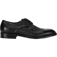 BOSS Derby-Schuhe aus genarbtem Leder