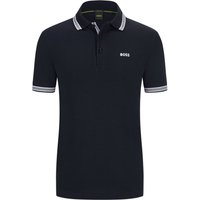 BOSS GREEN Poloshirt in Piqué-Qualität mit Kontrast-Streifen