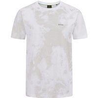 BOSS GREEN T-Shirt mit gummiertem Print mit HeiQ Mint-Technologie