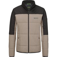 BOSS GREEN Wattierte Jacke mit gummierten Logo-Details