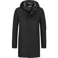 BOSS GREEN Wattierter Hexatech Parka in wasserfester Piqué-Qualität