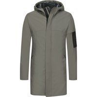 BOSS GREEN Wattierter Hexatech Parka in wasserfester Piqué-Qualität