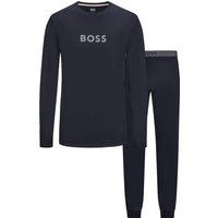 BOSS Hausanzug in Jersey-Qualität mit Logo-Details