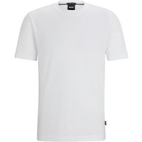 BOSS Kurzarmshirt T-Shirt mit Gummiertem Logo - Regular Fit