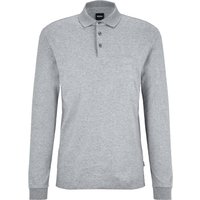 BOSS Langarm Poloshirt in Jersey-Qualität mit Label-Stickerei