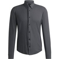 BOSS Langarmhemd Slim-Fit Hemd Roan - Slim Fit