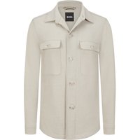 BOSS Overshirt aus recyceltem Wollgemisch