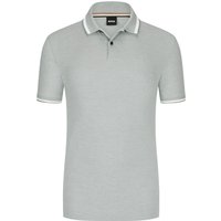 BOSS Poloshirt mit Logo-Stickerei und Kontraststreifen