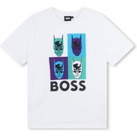 BOSS Print-Shirt Boss Kidswear T-Shirt Batman weiß