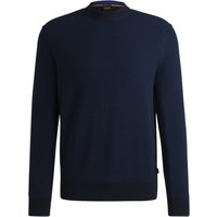 BOSS Pullover aus einem zweifarbigem Baumwollgemisch