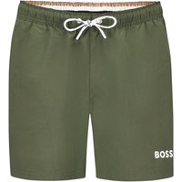 BOSS Schnelltrocknende Badeshorts mit kleiner Label-Stickerei