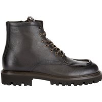 BOSS Schnürboots aus Leder mit Steppnaht