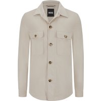 BOSS Softes Overshirt in Bi-Stretch-Amaretta