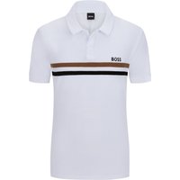 BOSS Softes Poloshirt Frottee-Qualität mit Label-Streifen