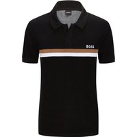 BOSS Softes Poloshirt Frottee-Qualität mit Label-Streifen