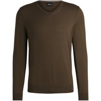 BOSS Strickpullover Strickpullover V-Neck - Regular Fit