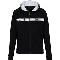 BOSS Sweatjacke Authentic Jacket H mit kontrastfarbenem Streifen