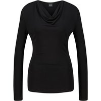 BOSS T-Shirt Damen Longsleeve ESEYANA aus Viskose-Krepp (1-tlg)