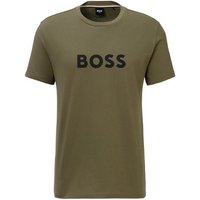 BOSS T-Shirt T-Shirt RN mit großem BOSS Logoprint