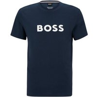 BOSS T-Shirt T-Shirt RN mit großem Markenprint auf der Brust