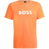 BOSS T-Shirt T-Shirt RN mit großem Markenprint auf der Brust