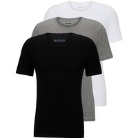 BOSS T-Shirt T-Shirt Rundhals (3er-Pack) mit dezentem BOSS Logo-Print