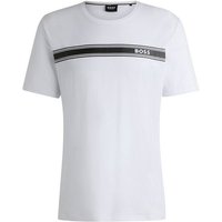 BOSS T-Shirt Urban T-Shirt 102 mit Kontraststreifen