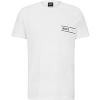 BOSS T-Shirt aus Baumwolle mit Label-Print