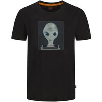 BOSS T-Shirt mit Alien-Motiv