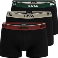 BOSS Trunk Cotton Stretch (3-St) mit umlaufend eingewebtem Markenschriftzug