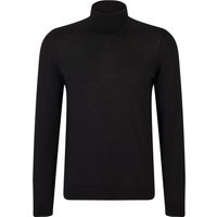 BOSS Unifarbener Rollkragenpullover aus Baumwolle