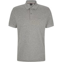 BOSS Unifarbenes Piqué-Poloshirt mit kleiner Label-Stickerei