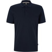 BOSS Unifarbenes Piqué-Poloshirt mit kleiner Label-Stickerei