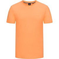 BOSS Unifarbenes T-Shirt mit gummiertem Label-Schriftzug