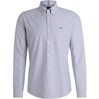 Boss Casual Oxfordhemd aus Baumwolle mit Streifenmuster