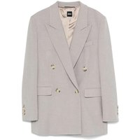 Boss - Light Grey Blazer With Logo - Größe 40 - grau